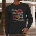 Born November 1983 Birthday Gift Made In 1983 38 Years Old Long Sleeve T-Shirt Gifts for Him