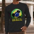 Brazil Soccer Logo Long Sleeve T-Shirt Gifts for Him