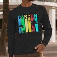 Cancun Retro Logo Long Sleeve T-Shirt Gifts for Him