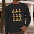 Candy Corn Emojis Halloween Cool Funny Emoticons Gift Long Sleeve T-Shirt Gifts for Him