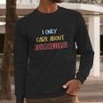 I Only Care About Gambling Slot Machine Casino Jackpot Lover Funny Long Sleeve T-Shirt Gifts for Him