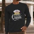 Cute Slot Machine Queen Funny Casino Gambling Long Sleeve T-Shirt Gifts for Him