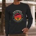 D B Cooper Robber Thief Parachute Skydiving School Portland Oregon Retro Long Sleeve T-Shirt Gifts for Him