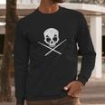 Drummer Drum Sticks Skull Black Metal Long Sleeve T-Shirt Gifts for Him