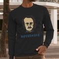 Edgar Allan Poe Nevermore Halloween Costume Graphic Long Sleeve T-Shirt Gifts for Him