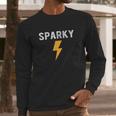 Electrician Gift Funny Sparky Nickname Lightning Bolt Long Sleeve T-Shirt Gifts for Him