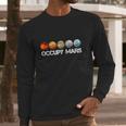 Elon Musk Science Occupy Mars Long Sleeve T-Shirt Gifts for Him