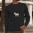 Emoji T-Shirt Goat Emoticon Farm Animal Long Sleeve T-Shirt Gifts for Him