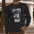 Flat Earth Army Vintage Conspiracy Theory Earthers Gift Long Sleeve T-Shirt Gifts for Him