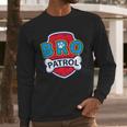 Funny Bro Patrol | Dog Brother Long Sleeve T-Shirt Gifts for Him