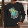 Funny Halloween Frankenstein Pandemic Virus Mask Long Sleeve T-Shirt Gifts for Him