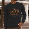 Funny Halloween Halloween Old Salem Broom Company Halloween Party Witch Hal Long Sleeve T-Shirt Gifts for Him