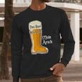 Funny Oktoberfest Das Boot Kicked Mein Arsch Long Sleeve T-Shirt Gifts for Him