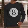 Funny Retro Vintage 8 Ball Logo Long Sleeve T-Shirt Gifts for Him