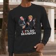 Funny Trump Slap Biden Go Lets Anti Democrat Long Sleeve T-Shirt Gifts for Him