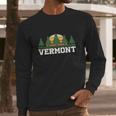 Funny Vintage Vermont Retro Logo Long Sleeve T-Shirt Gifts for Him