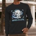 Gamesolotl Axolotl Video Gamer Kawaii Pastel Goth Anime Boys V5 Long Sleeve T-Shirt Gifts for Him