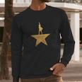 Hamilton Gold Star Long Sleeve T-Shirt Gifts for Him