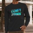 Honeymoonin Honeymoon Bride Groom Just Married Long Sleeve T-Shirt Gifts for Him