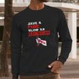 Humor Electrical Quote Save A Fuse Blow An Electrician Long Sleeve T-Shirt Gifts for Him