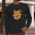 If Its Fits Sit Cat Box Funny Quote For Owner Long Sleeve T-Shirt Gifts for Him