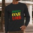 Jamaica One Love Unisex Great Gift Rasta Colors Reggae Long Sleeve T-Shirt Gifts for Him