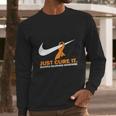 Just Cure It Multiple Sclerosis Awareness Nike LogoShirt Long Sleeve T-Shirt Gifts for Him