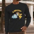 Kaboom Cloud Lightning Electrical Storm Thunder Bolt Humor Long Sleeve T-Shirt Gifts for Him