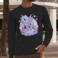 Kawaii Pastel Goth Unicorn Pony - Aesthetic Gothic Skeleton Long Sleeve T-Shirt Gifts for Him