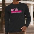 Kyla Name Personalized Retro Vintage 80S 90S Style Long Sleeve T-Shirt Gifts for Him