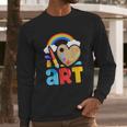 I Love Art Artist Painter Colorful Paintingkids Girls Long Sleeve T-Shirt Gifts for Him