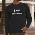 I Love El Salvador Gift I Heart El Salvador Salvadoran Long Sleeve T-Shirt Gifts for Him