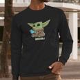 The Mandalorian The Child Grogu Blue Macaron Long Sleeve T-Shirt Gifts for Him