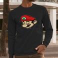 Mario Smoking Marijuana Weed Mario Long Sleeve T-Shirt Gifts for Him