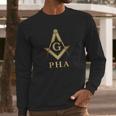 Mens Pha Freemason Prince Hall Mason Masonic Long Sleeve T-Shirt Gifts for Him