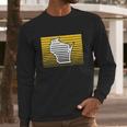 Milwaukee Wisconsin Retro Gradient Stripes Long Sleeve T-Shirt Gifts for Him