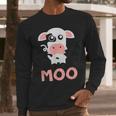 Moo Cow Farm Animals For ToddlersFam Girl Long Sleeve T-Shirt Gifts for Him