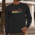 Mothman Retro Stripes Vintage Point Pleasant Cryptid Long Sleeve T-Shirt Gifts for Him