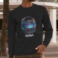 Nasa Galaxy Lineart Fill Helmet Long Sleeve T-Shirt Gifts for Him