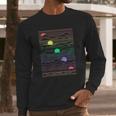 New Mexico State Landscape Line Art Design Long Sleeve T-Shirt Gifts for Him