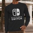 Nintendo Switch Black And White Long Sleeve T-Shirt Gifts for Him