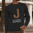 Nyc New York City Subway J Train Expert Graphic Long Sleeve T-Shirt Gifts for Him