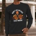 Official Arnold Schwarzenegger Stay Inside Long Sleeve T-Shirt Gifts for Him