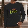 One Love Rasta Reggae Roots Peace Love Long Sleeve T-Shirt Gifts for Him