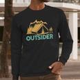 Outsider Hiking Tent Adventure T- Long Sleeve T-Shirt Gifts for Him