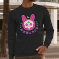 Pastel Goth Kawaii Bunny Skull Japanese Witchy Aesthetic Long Sleeve T-Shirt Gifts for Him