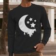 Pastel Goth Moon With Stars Kawaii Pastel Goth Design Gift Meaningful Gift Long Sleeve T-Shirt Gifts for Him