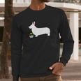 Pembroke Welsh Corgi Easter Bunny Dog Silhouette Long Sleeve T-Shirt Gifts for Him