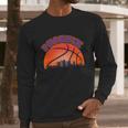 Phoenix Arizona Basketball City Skyline Long Sleeve T-Shirt Gifts for Him