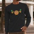 Pizza Lifting Pineapple Funny Food Snatch Squat Barbell Long Sleeve T-Shirt Gifts for Him